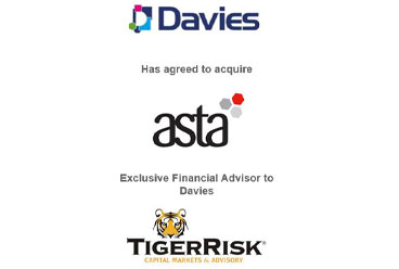 Davies Group Limited (“Davies”) has agreed to acquire Asta Capital Limited